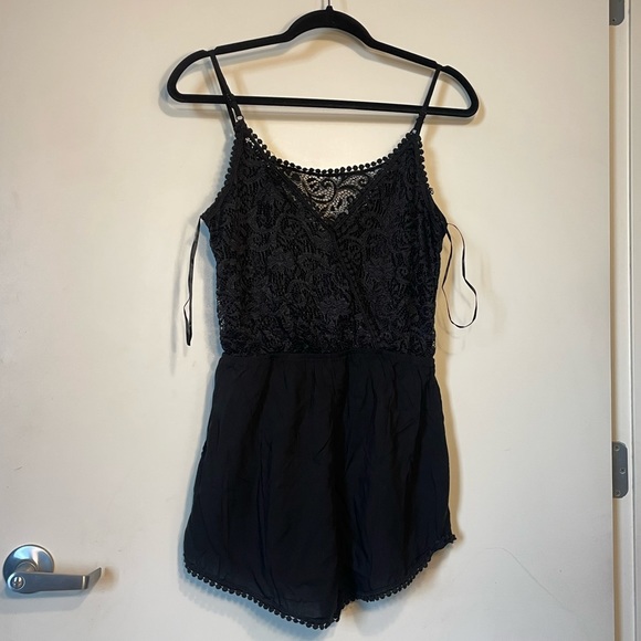 SOLD Offline New Black Ambiance Romper. Can be worn two ways. Ships in Gift Box - Picture 5 of 16